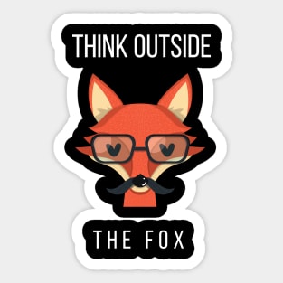 Think Outside The Fox Sticker